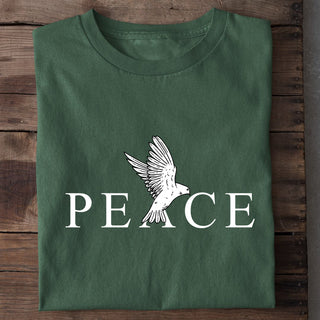 Peace Shirt Detailansicht, Mountain Movers christliche Streetwear