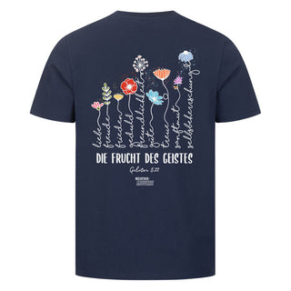 die frucht des geistes Shirt Backprint Detailansicht, Mountain Movers christliche Streetwear