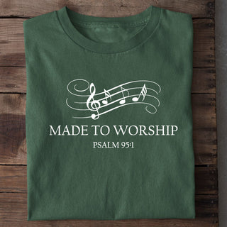 Made to Worship Shirt Detailansicht, Mountain Movers christliche Streetwear