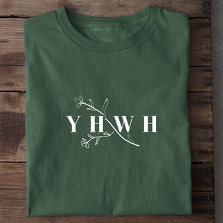 YHWH Zweig Shirt Detailansicht, Mountain Movers christliche Streetwear