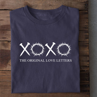 xoxo the original love letters Shirt Detailansicht, Mountain Movers christliche Streetwear