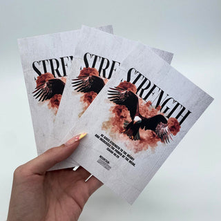 Strength Streetwear Postkarte Variante, Mountain Movers christliches Design