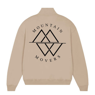 Mountain-Movers Logo Half Zip Sweater Detailansicht, Mountain Movers christliche Streetwear