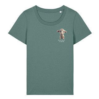 LEFT THE 99 SHEEP FRAUEN T-SHIRT Detailansicht, Mountain Movers christliche Streetwear