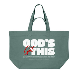God's got this Shopping Bag Detailansicht, Mountain Movers christliche Streetwear