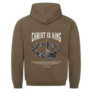 Christ is King Easter Hoodie Detailansicht, Mountain Movers christliche Streetwear