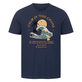 Calm in the Chaos Psalm Shirt Detailansicht, Mountain Movers christliche Streetwear