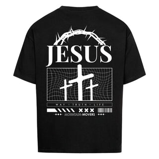 Jesus Way Truth Life Oversized Variante, Mountain Movers christliches Design