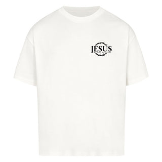 Jesus Way Truth Life Oversized Detailansicht, Mountain Movers christliche Streetwear