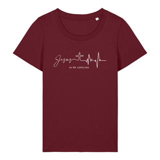 Jesus is my lifeline Frauen T-Shirt, getragen