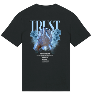 Trust Streetwear Shirt BackPrint Variante, Mountain Movers christliches Design