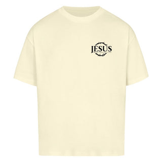Jesus Way Truth Life Oversized Detailansicht, Mountain Movers christliche Streetwear