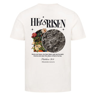 He is Risen Flower Grave Shirt BackPrint