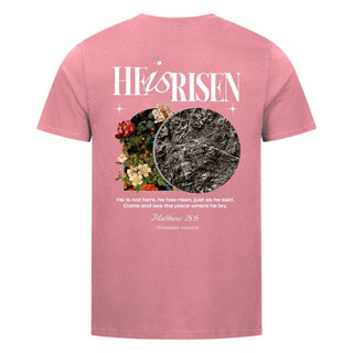 He is Risen Flower Grave Shirt BackPrint