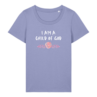 Child of God Frauen T-Shirt Detailansicht, Mountain Movers christliche Streetwear
