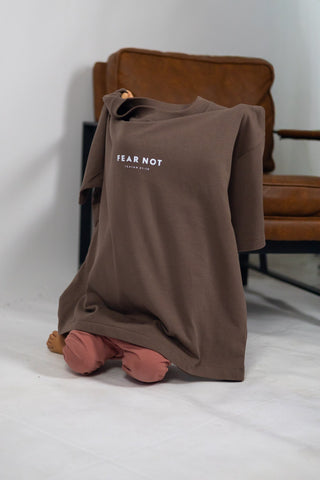 Mustard Seed Höhenlinien Matthäus 17:20 Heavy Oversized Shirt Backprint