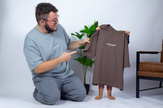 Fear Not Typo Heavy Oversized Shirt Backprint