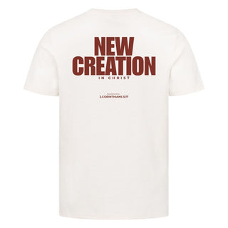 New Creation Shirt BackPrint Variante, Mountain Movers christliches Design