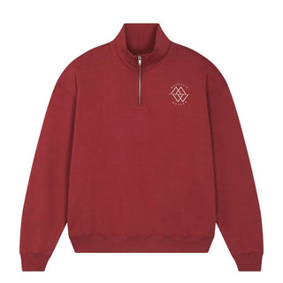 Mountain-Movers Logo Half Zip Sweater Detailansicht, Mountain Movers christliche Streetwear