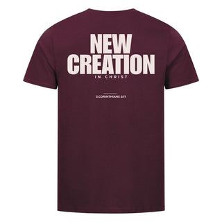 New Creation Shirt BackPrint Variante, Mountain Movers christliches Design