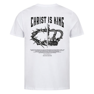 Christ is King Easter Shirt Detailansicht, Mountain Movers christliche Streetwear