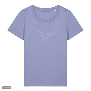 Fürchtet euch nicht Taube Frauenshirt, Lavendel, Vorderseite