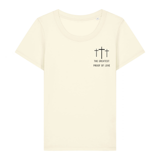 Proof of Love Frauen Premium T-Shirt Detailansicht, Mountain Movers christliche Streetwear