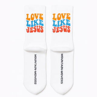 Love like Jesus Socken, christliche Streetwear von Mountain Movers