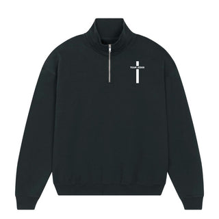 Team Jesus Half Zip Sweater Variante, Mountain Movers christliches Design