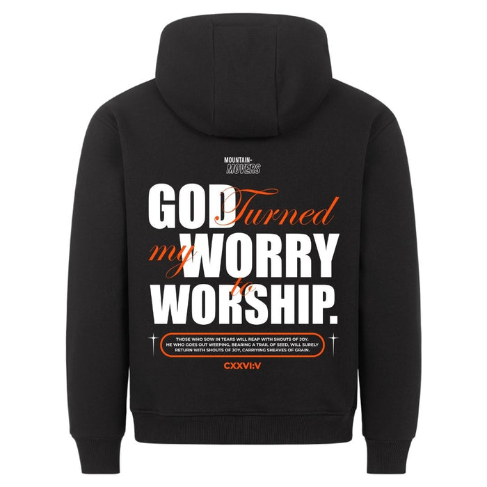God Turned my Worry Hoodie Rugprint