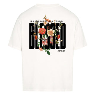 Blessed by God Oversize Shirt Detailansicht, Mountain Movers christliche Streetwear