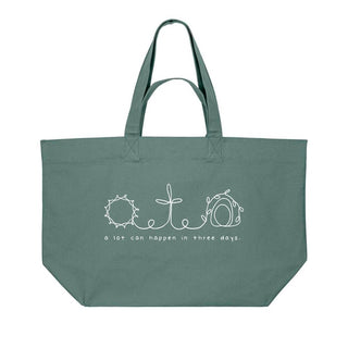 A lot can happen Shopping Bag Detailansicht, Mountain Movers christliche Streetwear
