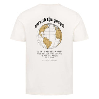 Gospel Shirt BackPrint Detailansicht, Mountain Movers christliche Streetwear