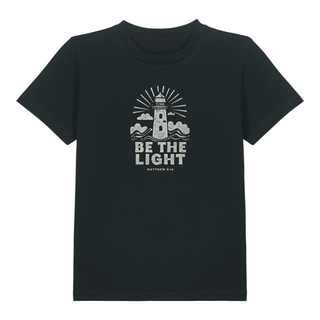 Be the light retro Kinder T-Shirt, christliche Streetwear von Mountain Movers