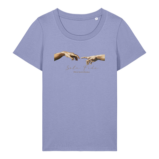 Sola Fide Frauen T-Shirt Detailansicht, Mountain Movers christliche Streetwear