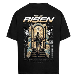 He is Risen Matthew 28:6 Oversized Shirt BackPrint