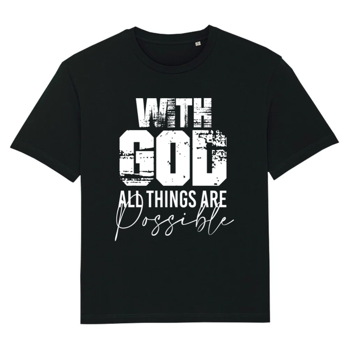 With God Oversized Shirt Backprint