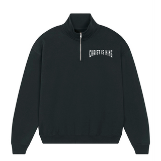 Christ is King Half Zip Sweater Variante, Mountain Movers christliches Design