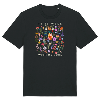 It is Well (Flowers) Shirt Detailansicht, Mountain Movers christliche Streetwear