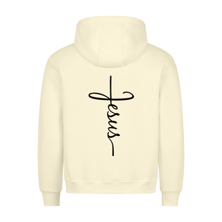 Jesus Simple Hoodie BackPrint Variante, Mountain Movers christliches Design