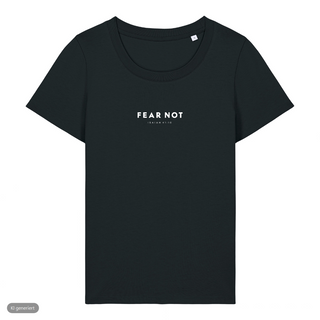 Jesaja 41:10 Frauenshirt, Schwarz, Vorderseite