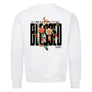 Blessed by God Sweatshirt Backprint Variante, Mountain Movers christliches Design