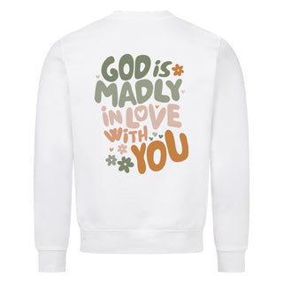 Madly in Love Sweatshirt Backprint Variante, Mountain Movers christliches Design
