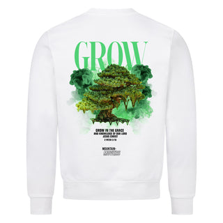 Grow Streetwear Sweatshirt Backprint Variante, Mountain Movers christliches Design