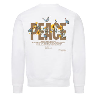 Peace Flower Sweatshirt Backprint Variante, Mountain Movers christliches Design