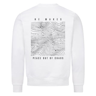 Chaos Sweatshirt Backprint Variante, Mountain Movers christliches Design