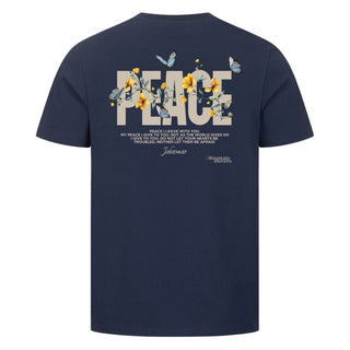 Peace Flower Shirt Detailansicht, Mountain Movers christliche Streetwear