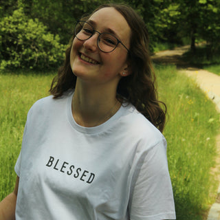 Blessed T-Shirt Flatlay, Mountain Movers