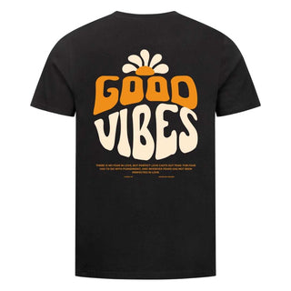Good Vibes Flower Shirt BackPrint Variante, Mountain Movers christliches Design