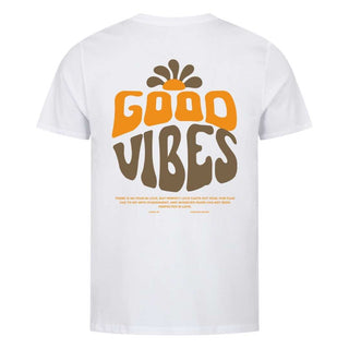 Good Vibes Flower Shirt BackPrint Variante, Mountain Movers christliches Design